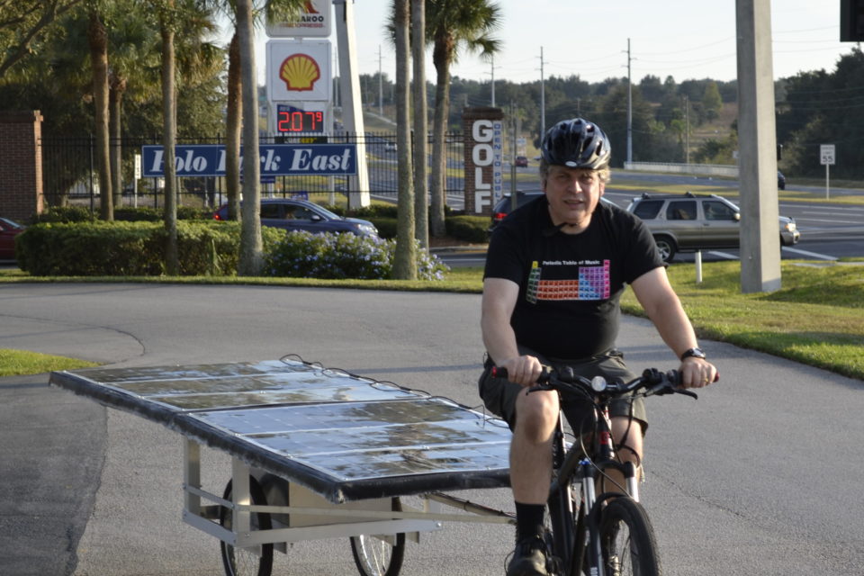 solar bike trailer