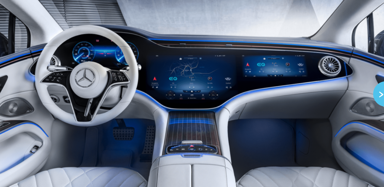Mercedes EQS has ‘hyperscreen’ dashboard
