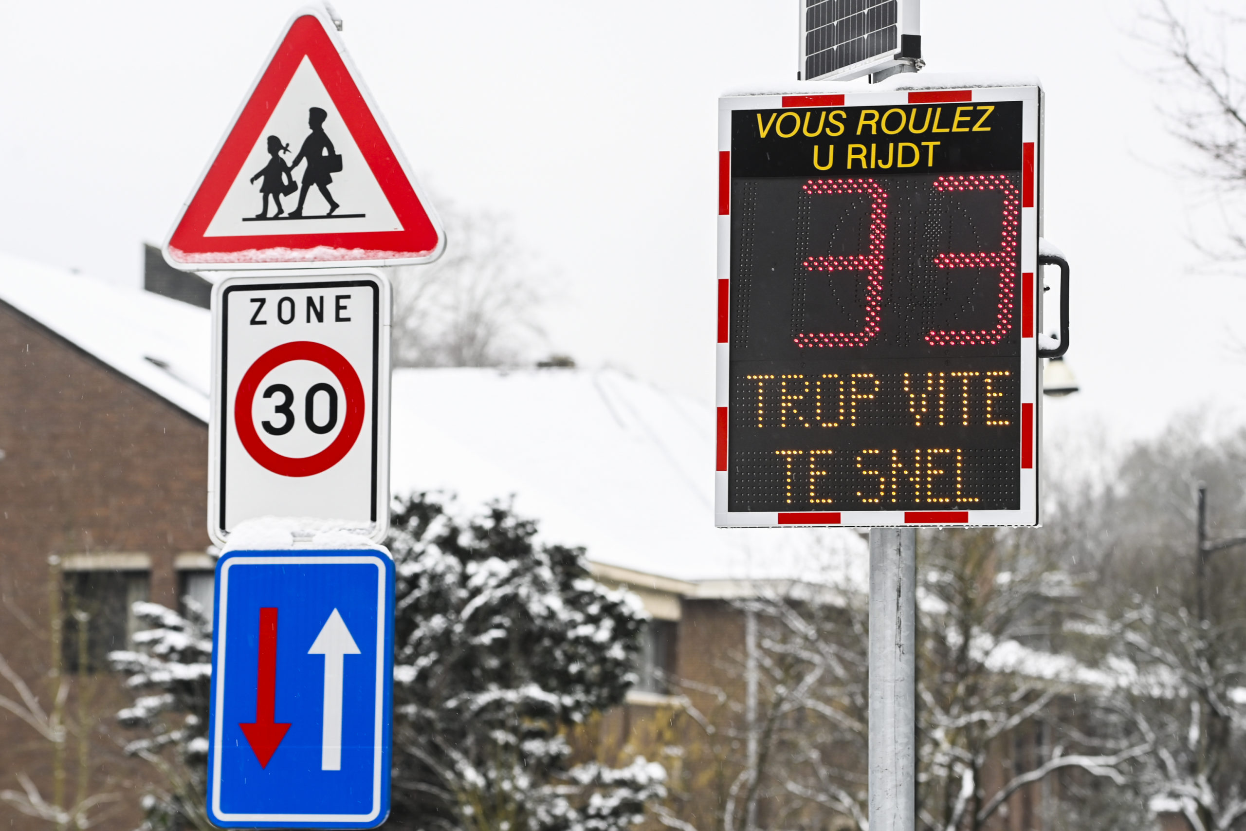 La zone 30 km/h de Bruxelles bénéficie d'un "seuil de tolérance temporairement plus élevé".