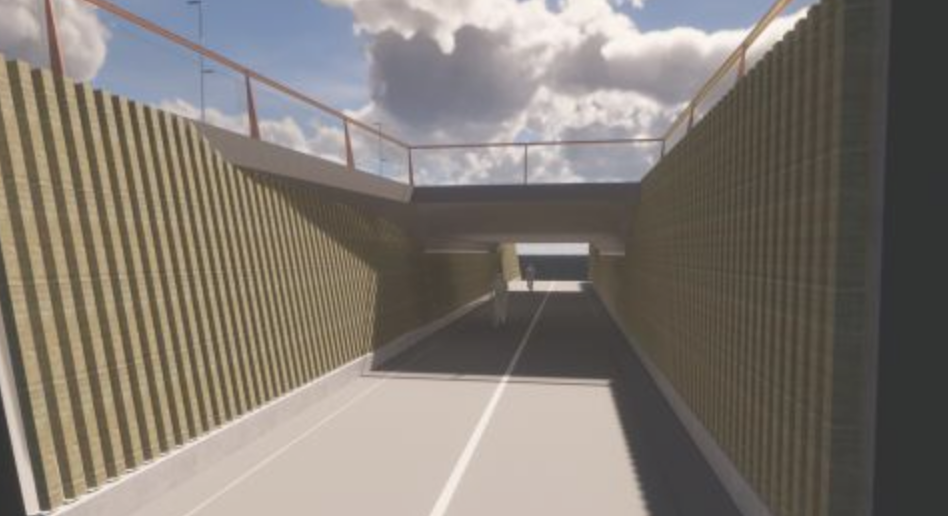 Ouverture d'un nouveau tunnel cyclable le long de la vallée de la Woluwe