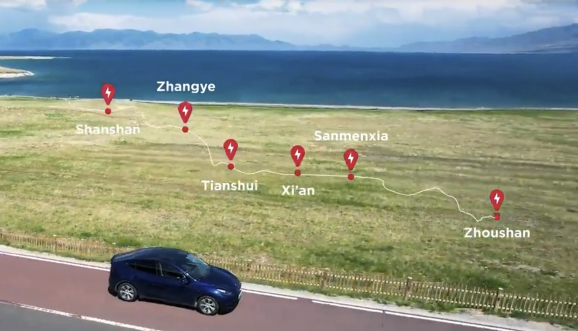 Tesla overspant 5 000 km 'Zijderoute Supercharger Route'