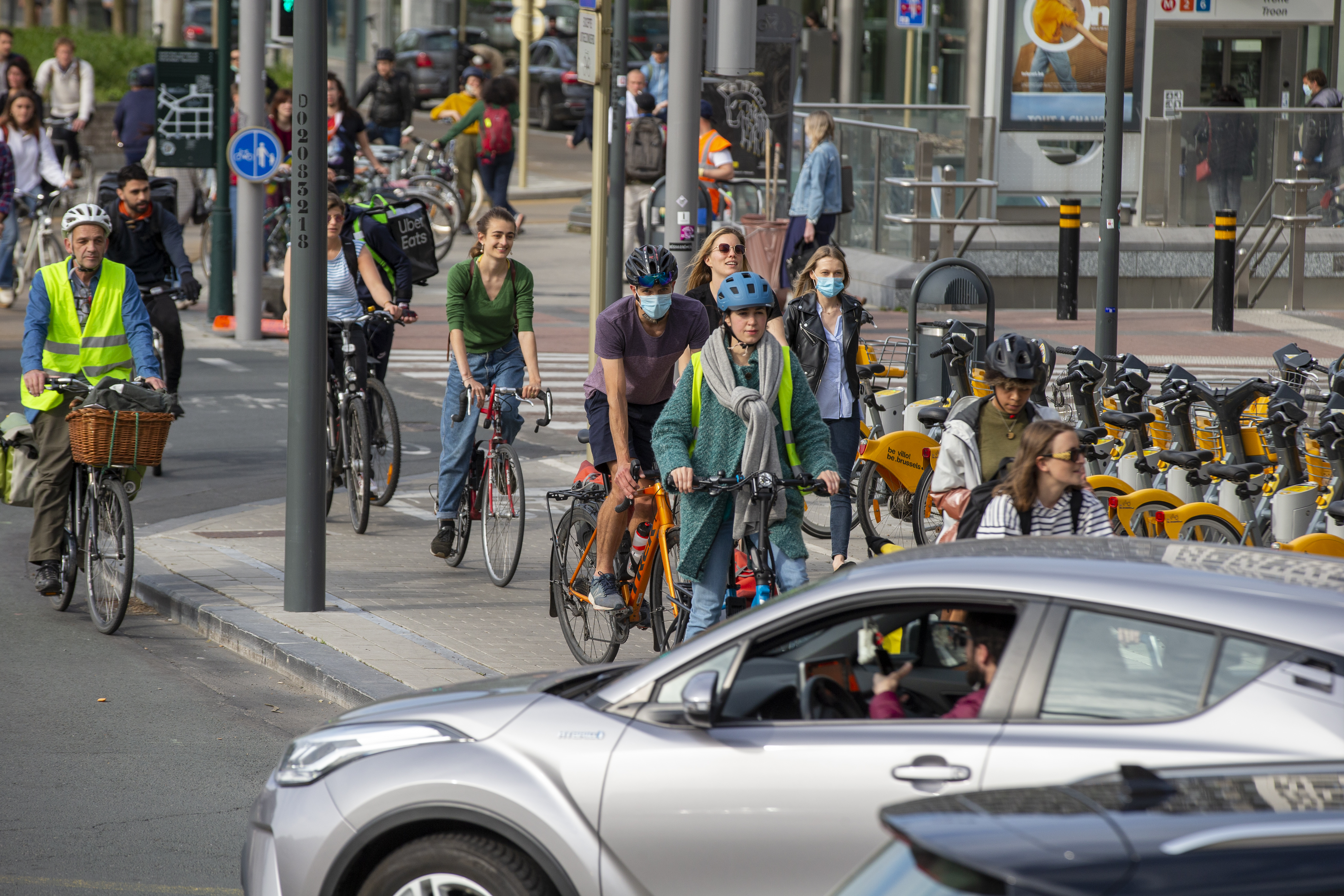 Bruxelles : L'utilisation de la bicyclette continue d'augmenter et de se diversifier