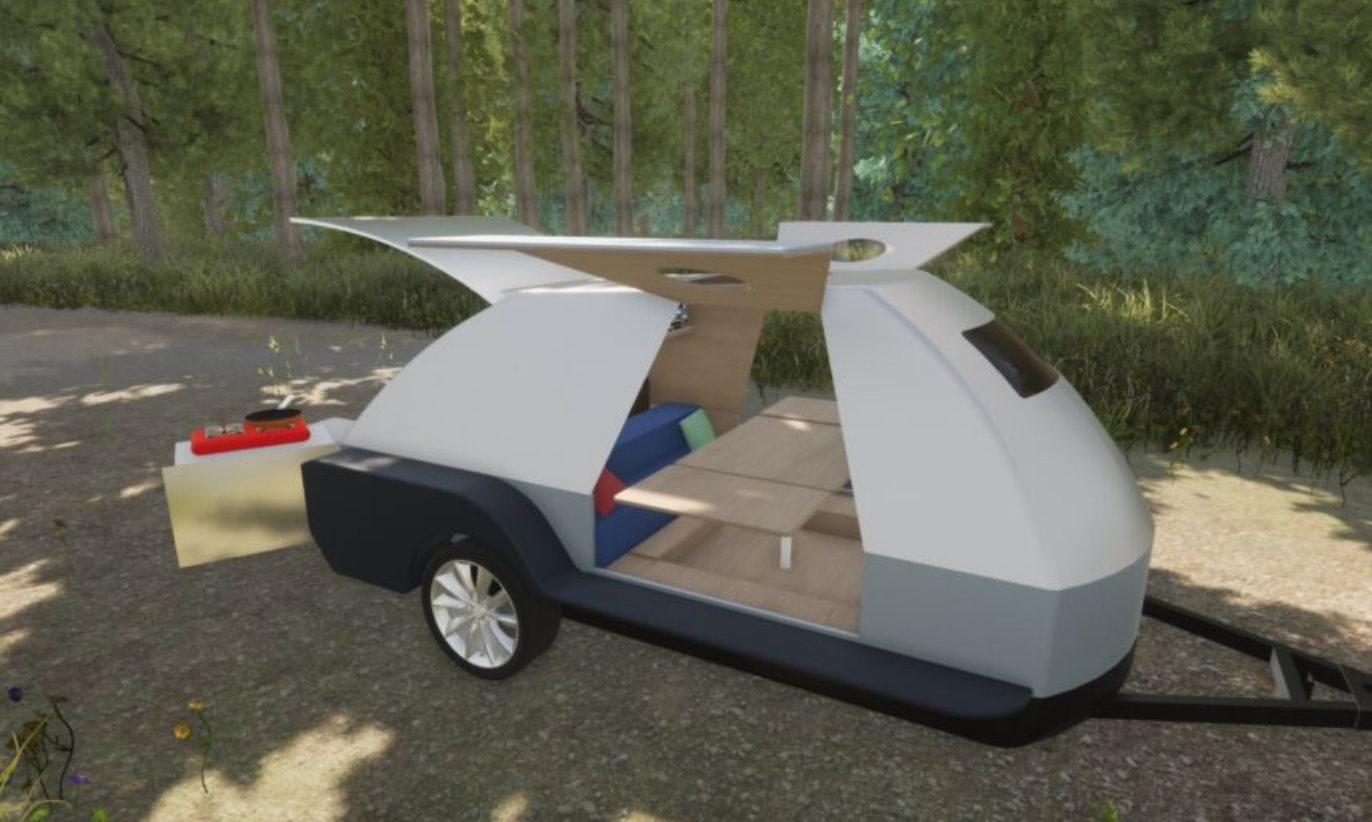 Boulder camping trailer dedicated for EVs
