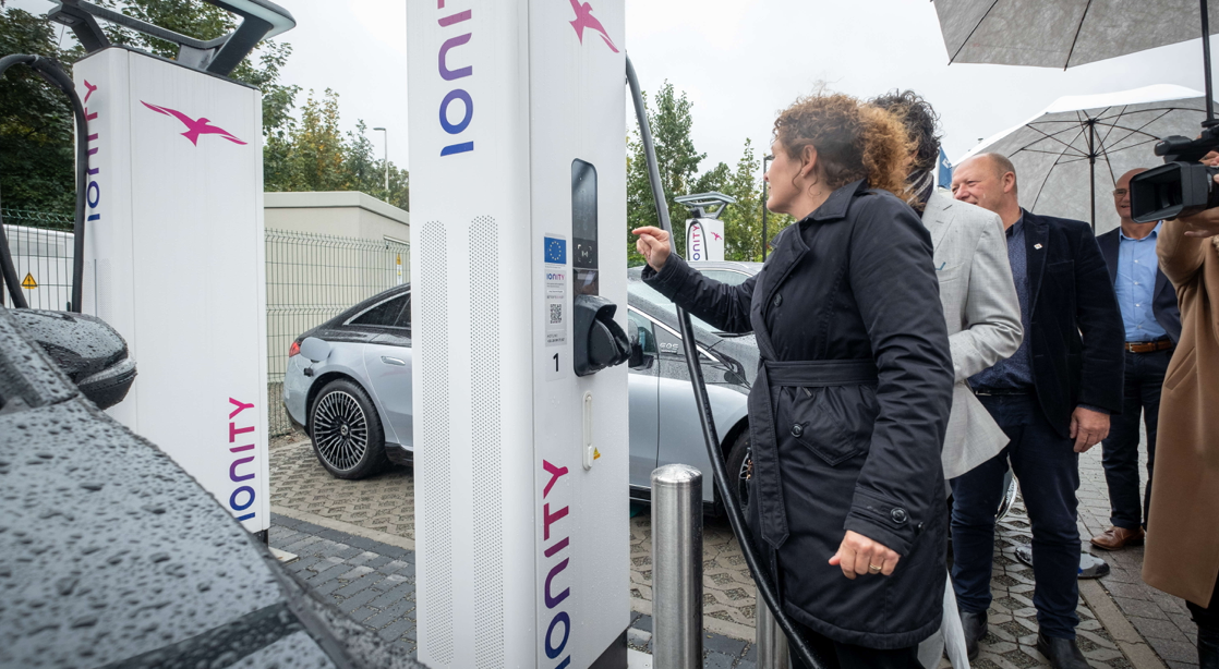 Four Ionity superchargers near Brussels ring road