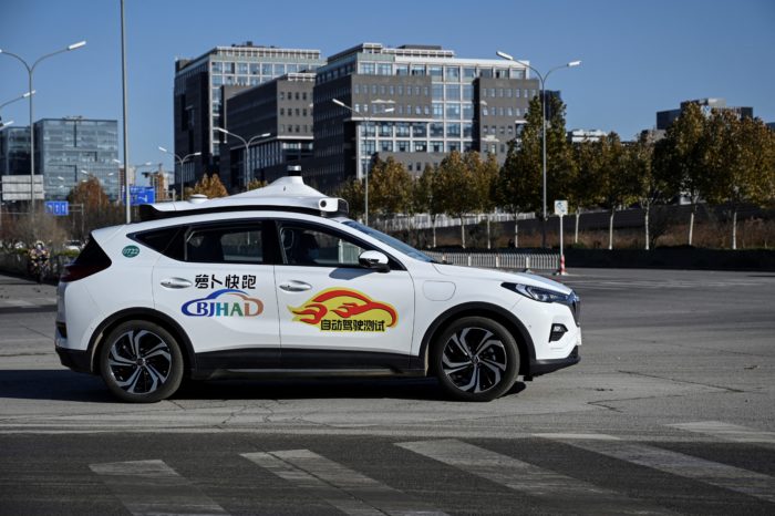 First Apollo Go autonomous taxis on Beijing streets
