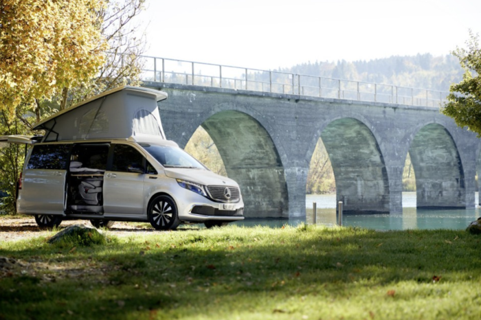 Mercedes' EQV can also be ordered as a camper van