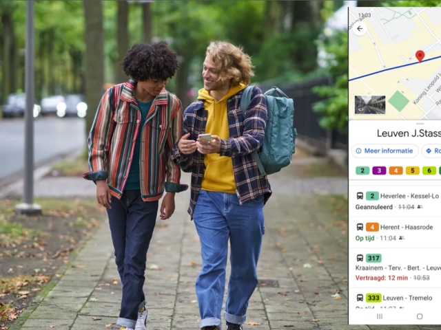 De Lijn biedt real-time reisinformatie via Google Maps