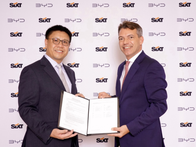 Sixt buys 100 000 EVs from Chinese BYD
