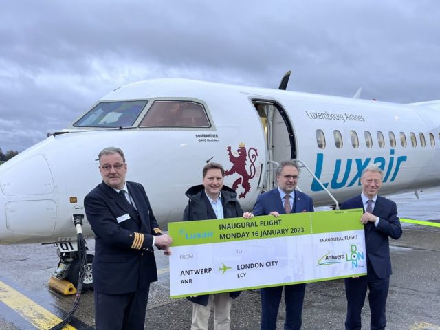 Luxair reprend ses vols d'Anvers à Londres