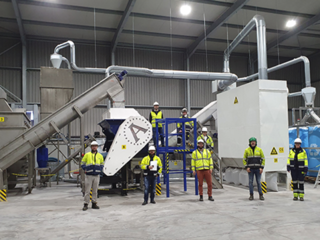 Renewi's nieuwe afvalrecycling in Gent aangedreven door wind