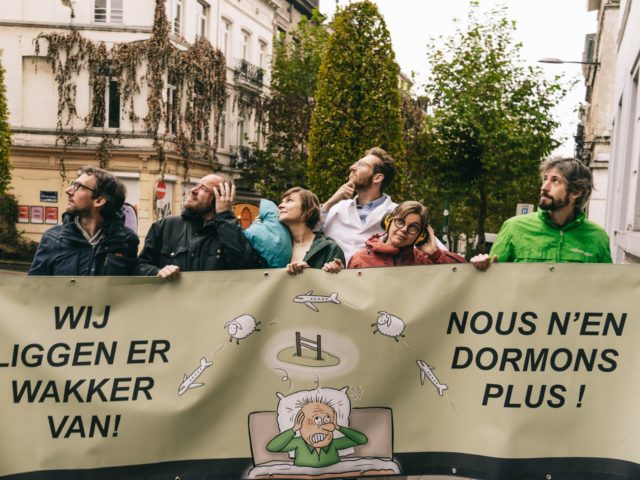 Protest march against expansion of Brussels Airport