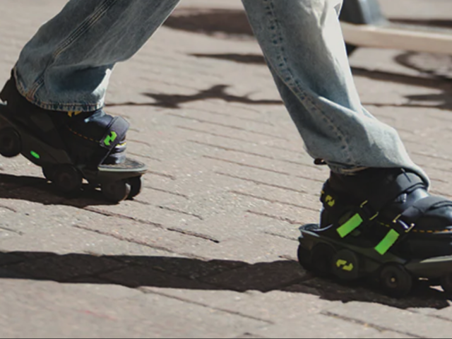 Electric shoes: walking three times faster than normal