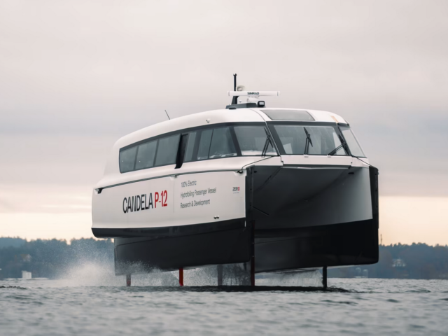 World’s first electric hydrofoil 30-seat passenger shuttle takes off