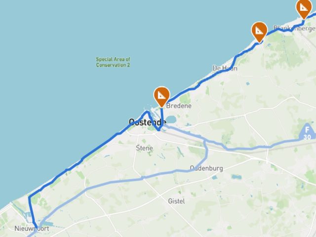 Belgian coastal bicycle highway is taking shape