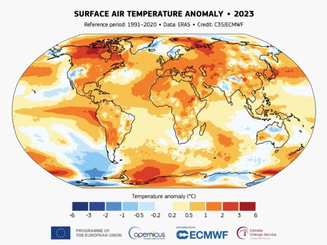 Copernicus: ‘2023 hottest year ever, warming close to 1,5°C limit’