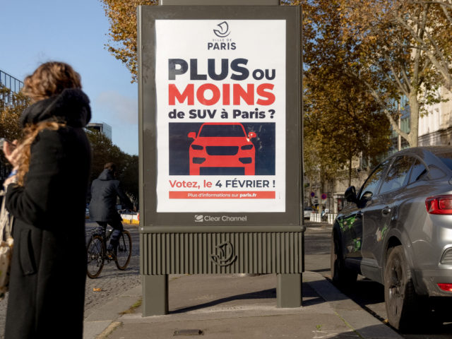 Paris votes to triple parking fees for incoming SUVs
