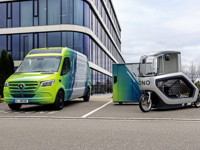 Mercedes’ updated Sustaineer collaborates with cargo bikes