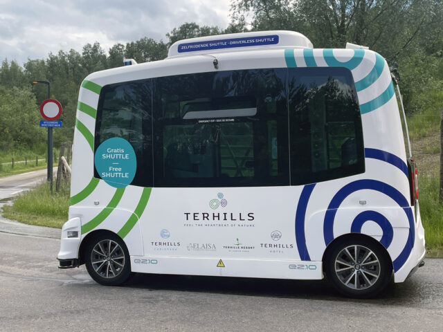 A first with self-driving shuttles at Terhills in Maasmechelen