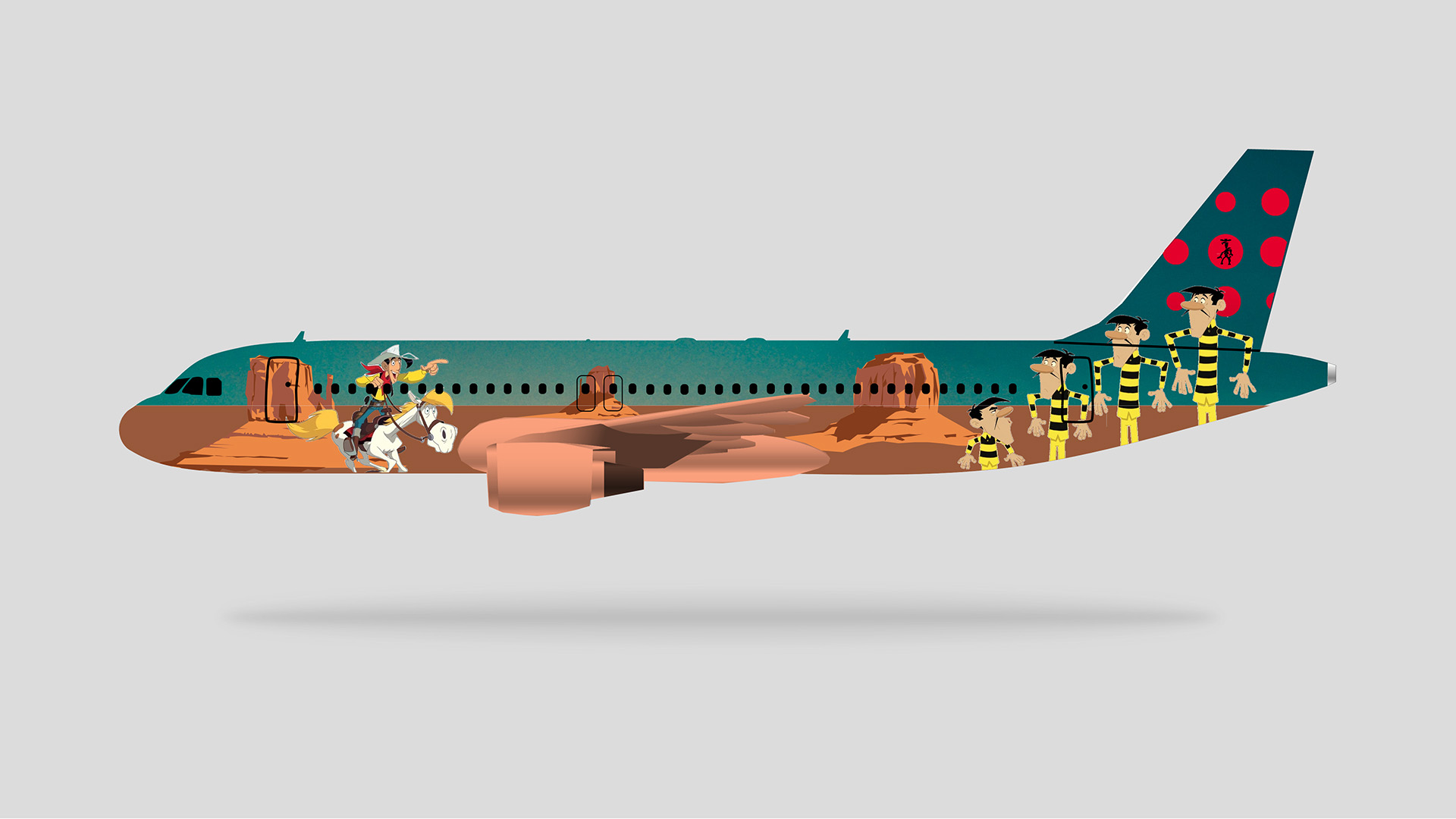 Will lonesome cowboy Lucky Luke ride the new Brussels Airlines plane ...